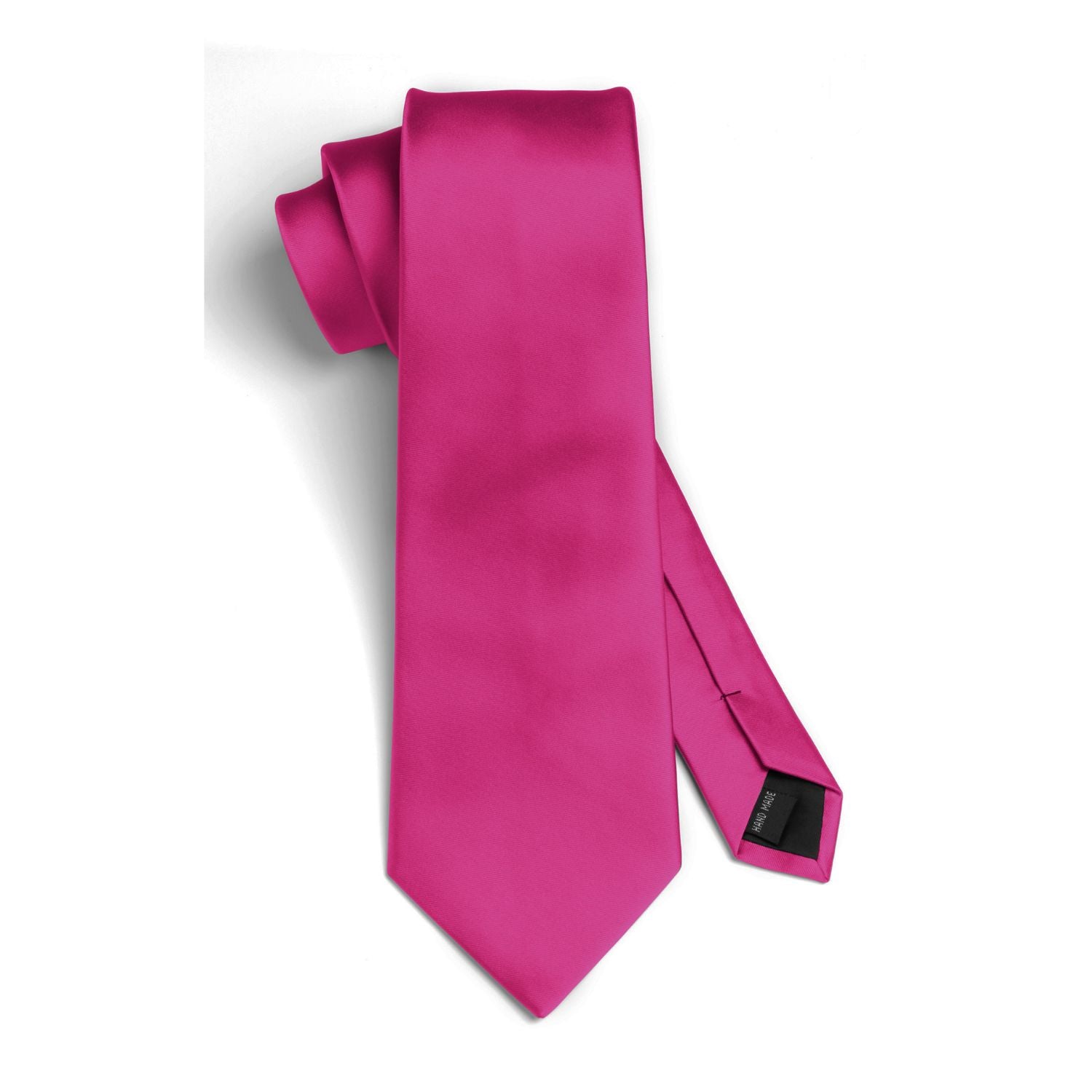 Solid Tie Handkerchief Set - A1-HOT PINK