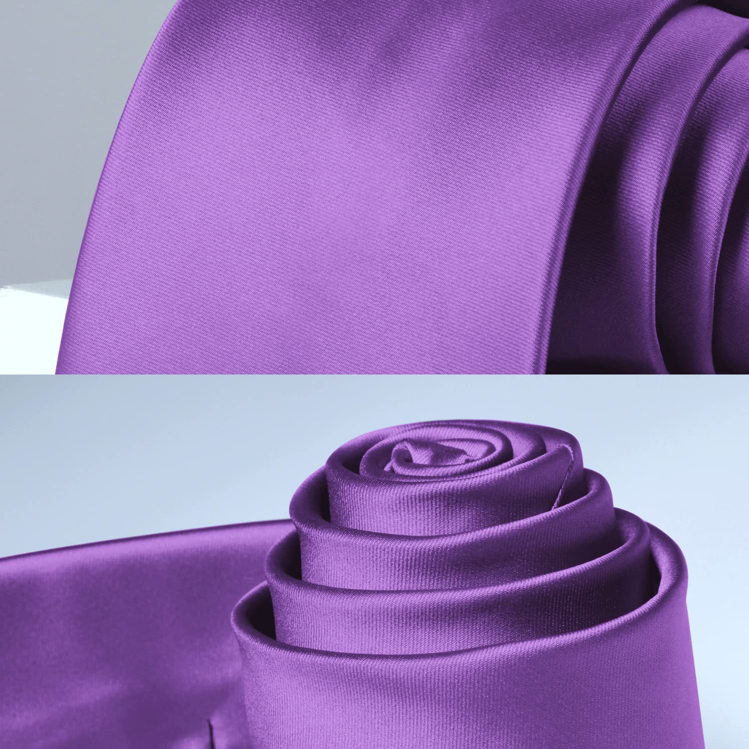 Solid Tie Handkerchief Set - VIOLET