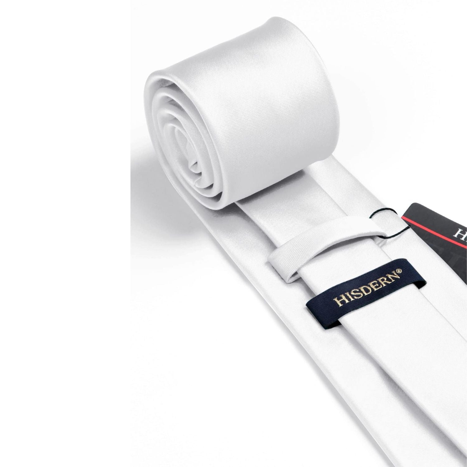 Solid Tie Handkerchief Set - SILVER