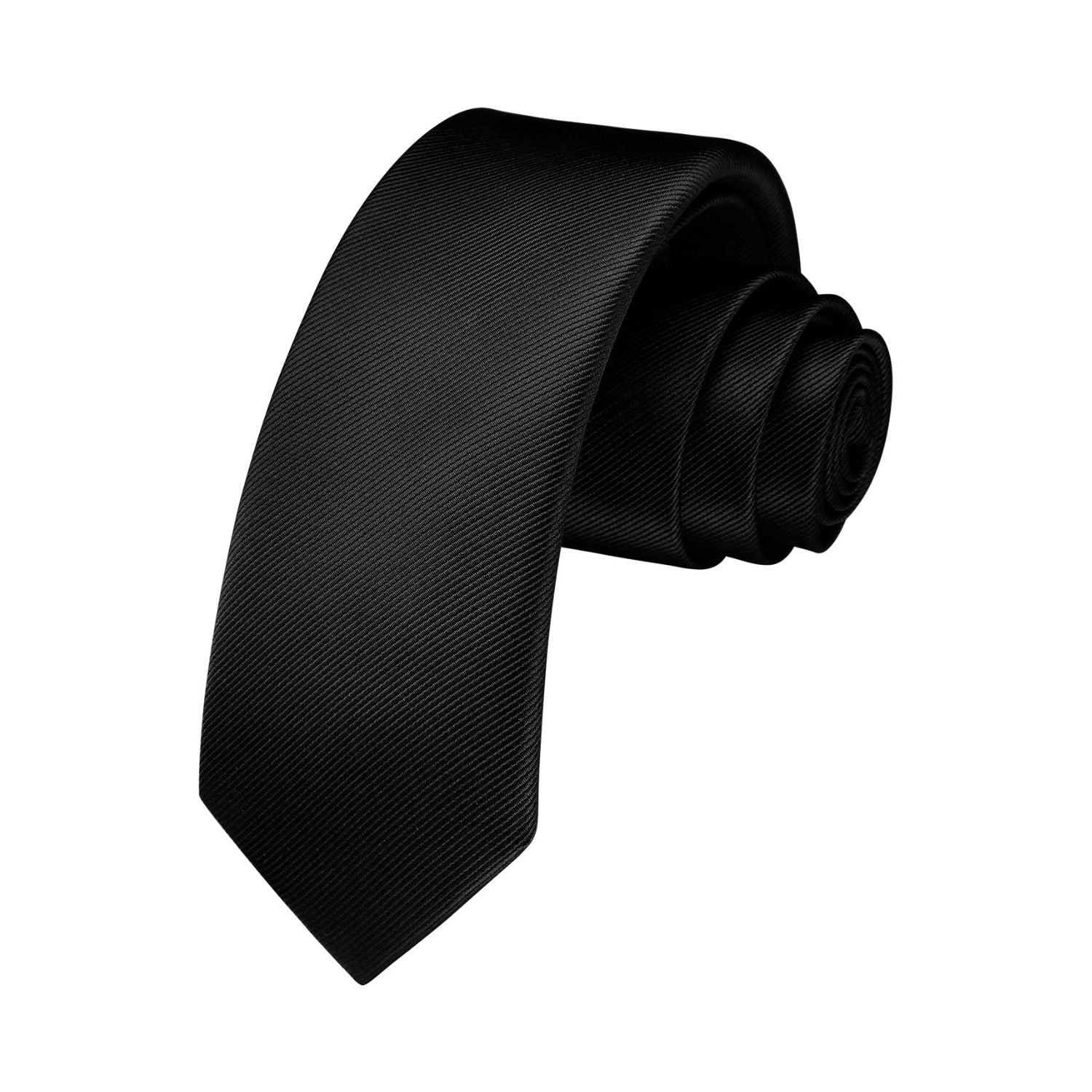 Solid 2.17'' Skinny Formal Tie - 05-BLACK