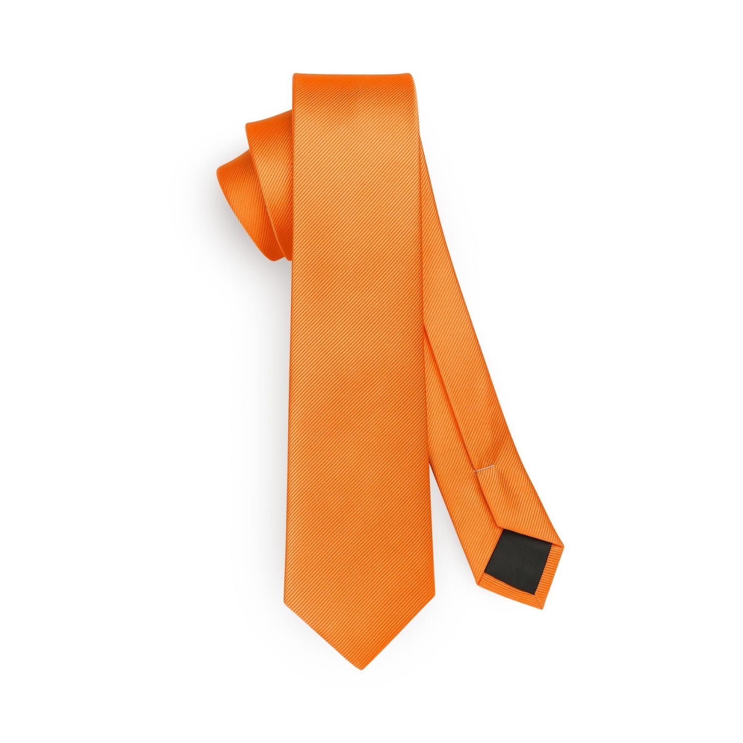 Solid 2.17 inch Skinny Formal Tie - 07-ORANGE