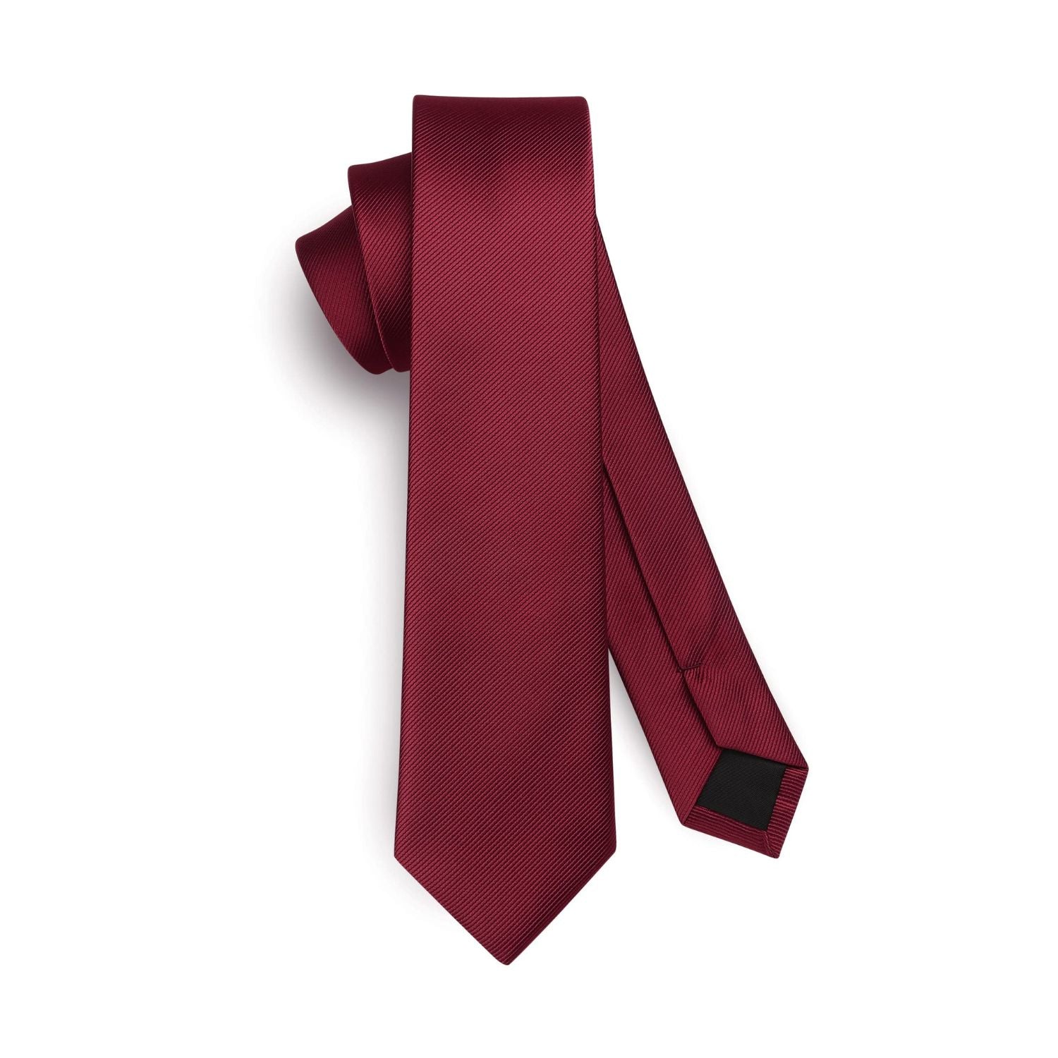 Solid 2.17'' Skinny Formal Tie - 10-MAROON/WINE RED