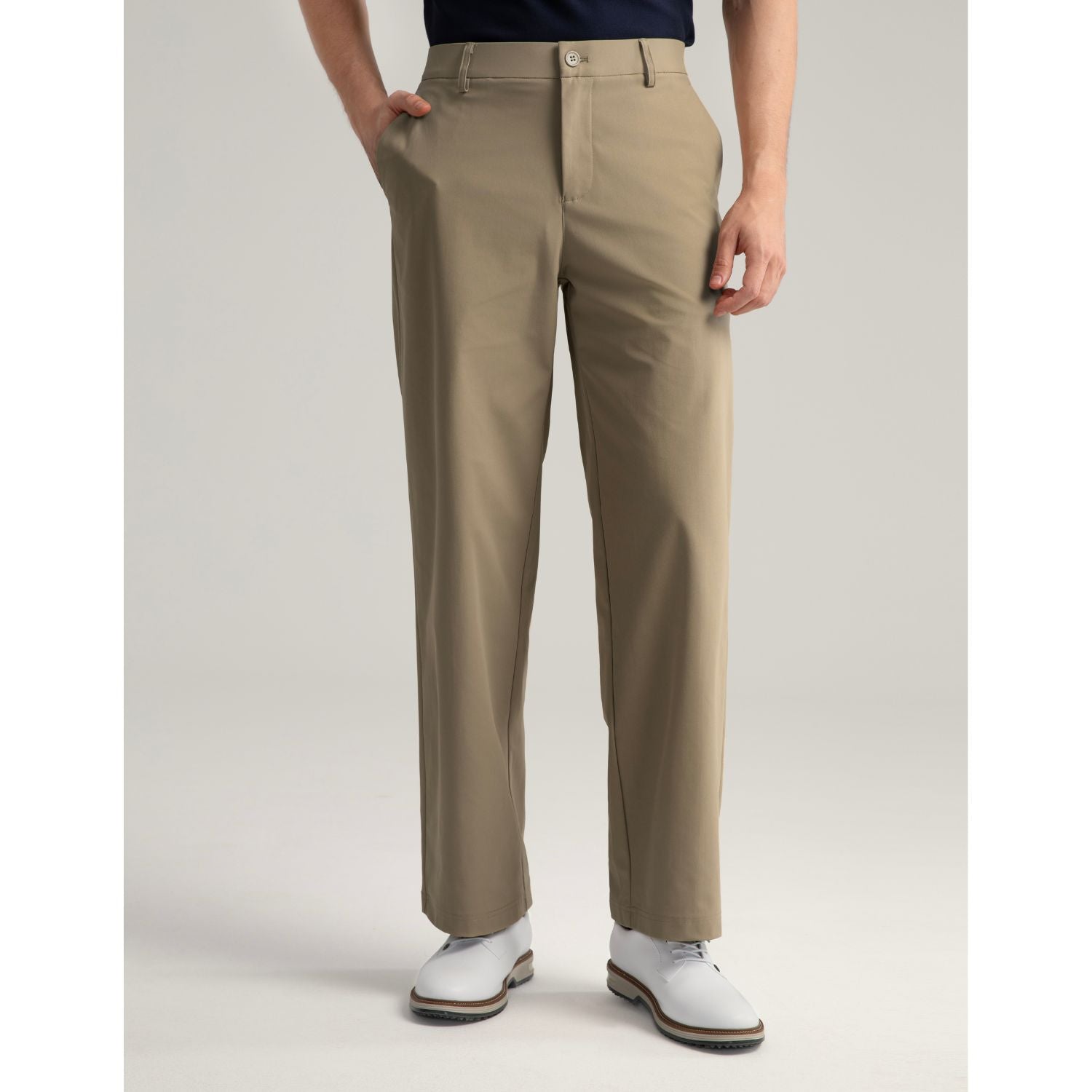 Hisdern Flex 505 Men's Golf Pants Relaxed Fit Stretch for Business Casual