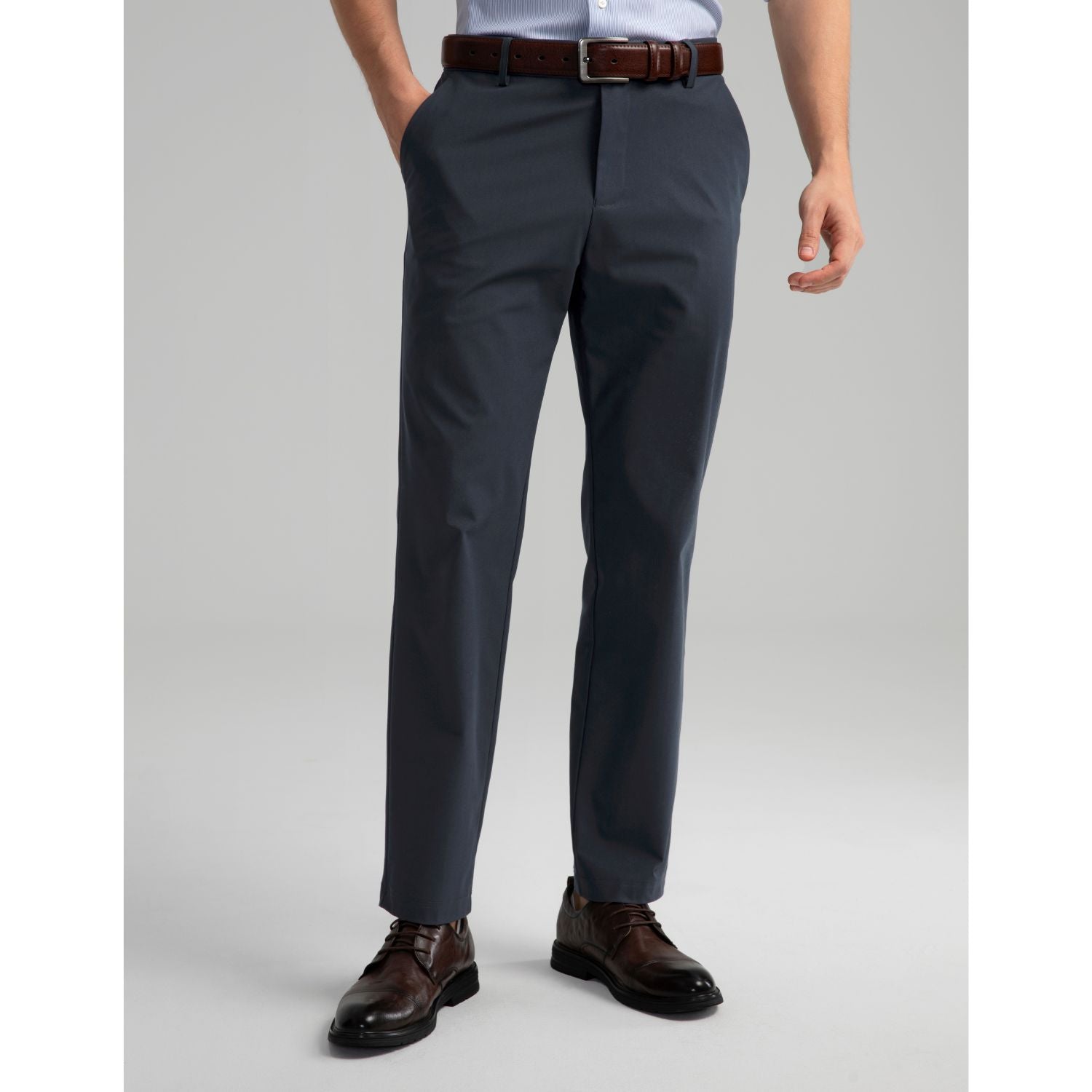 Hisdern Flex 501 Men's Golf Pants Classic Fit Stretch for Golf Business