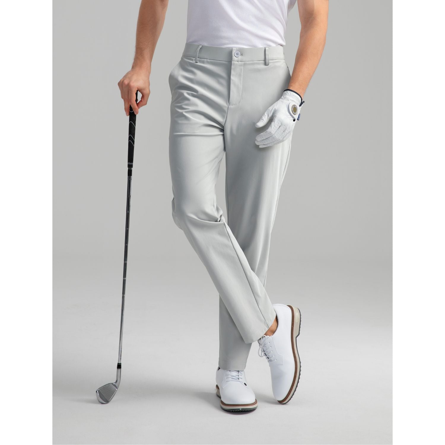Hisdern Flex 501 Men's Golf Pants Classic Fit Stretch for Golf Business