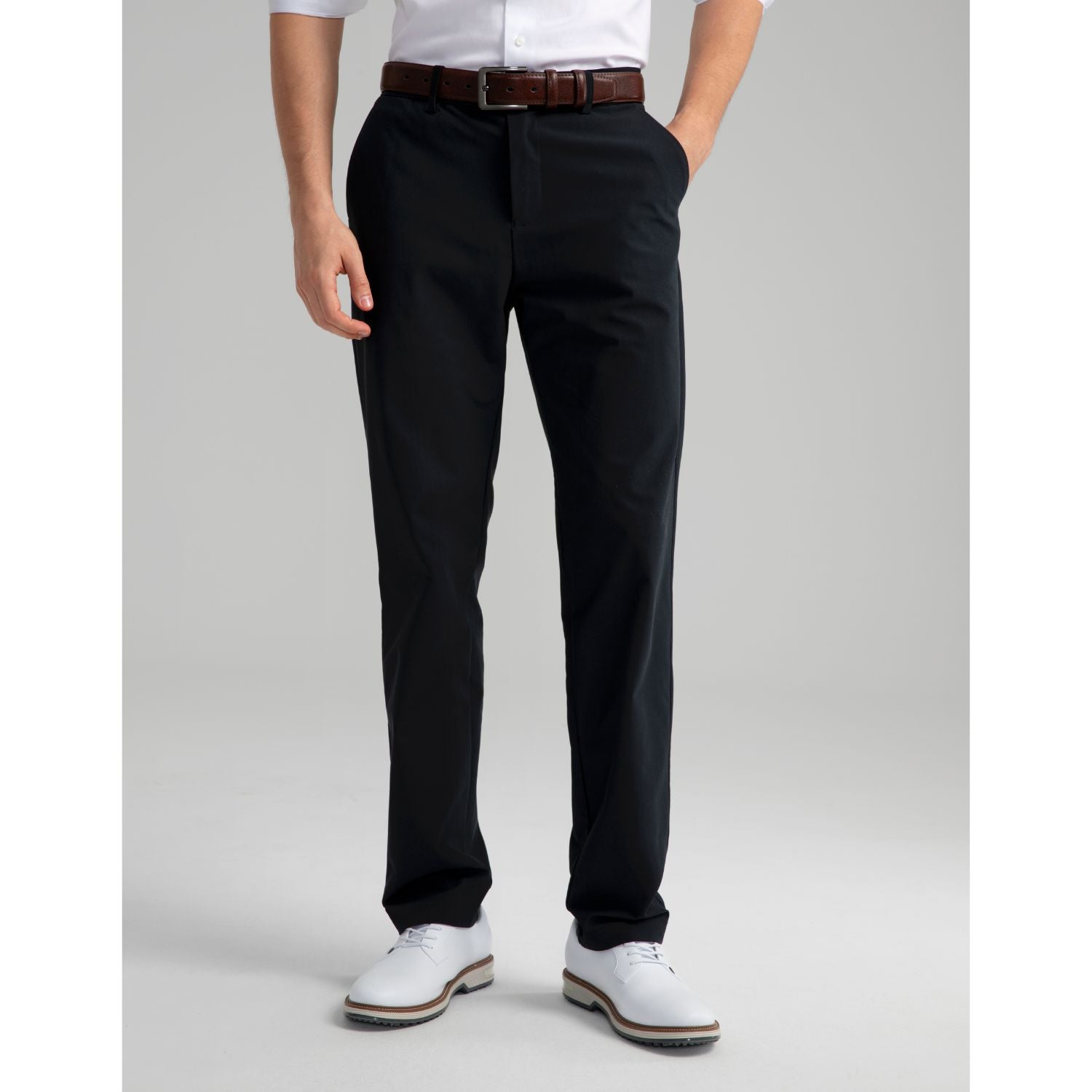 Hisdern Flex 501 Men's Golf Pants Classic Fit Stretch for Golf Business