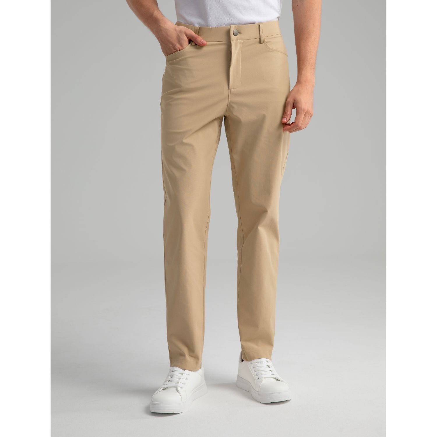 Hisdern Flex 503 Men's Golf Pants Slim Fit Stretch for Business Casual