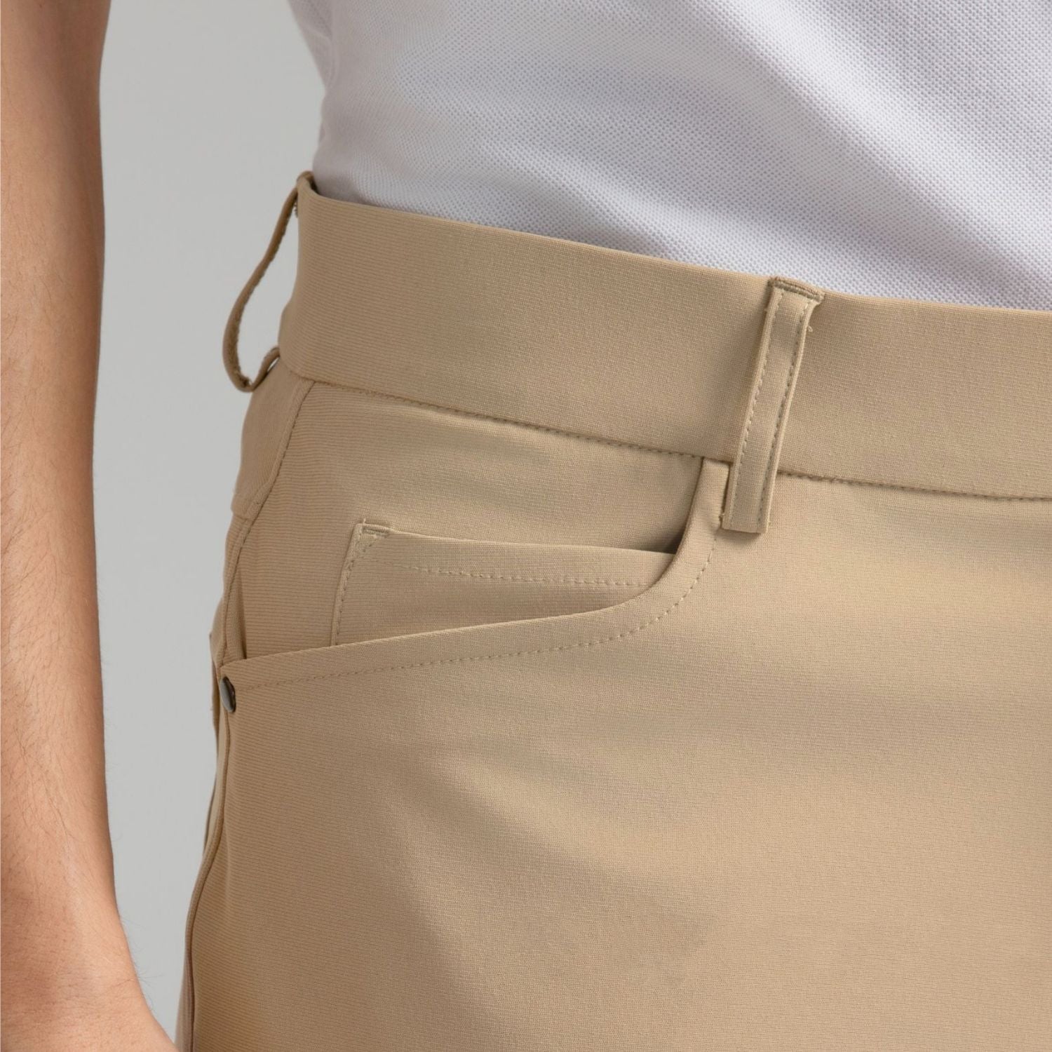 Hisdern Flex 503 Men's Golf Pants Slim Fit Stretch for Business Casual