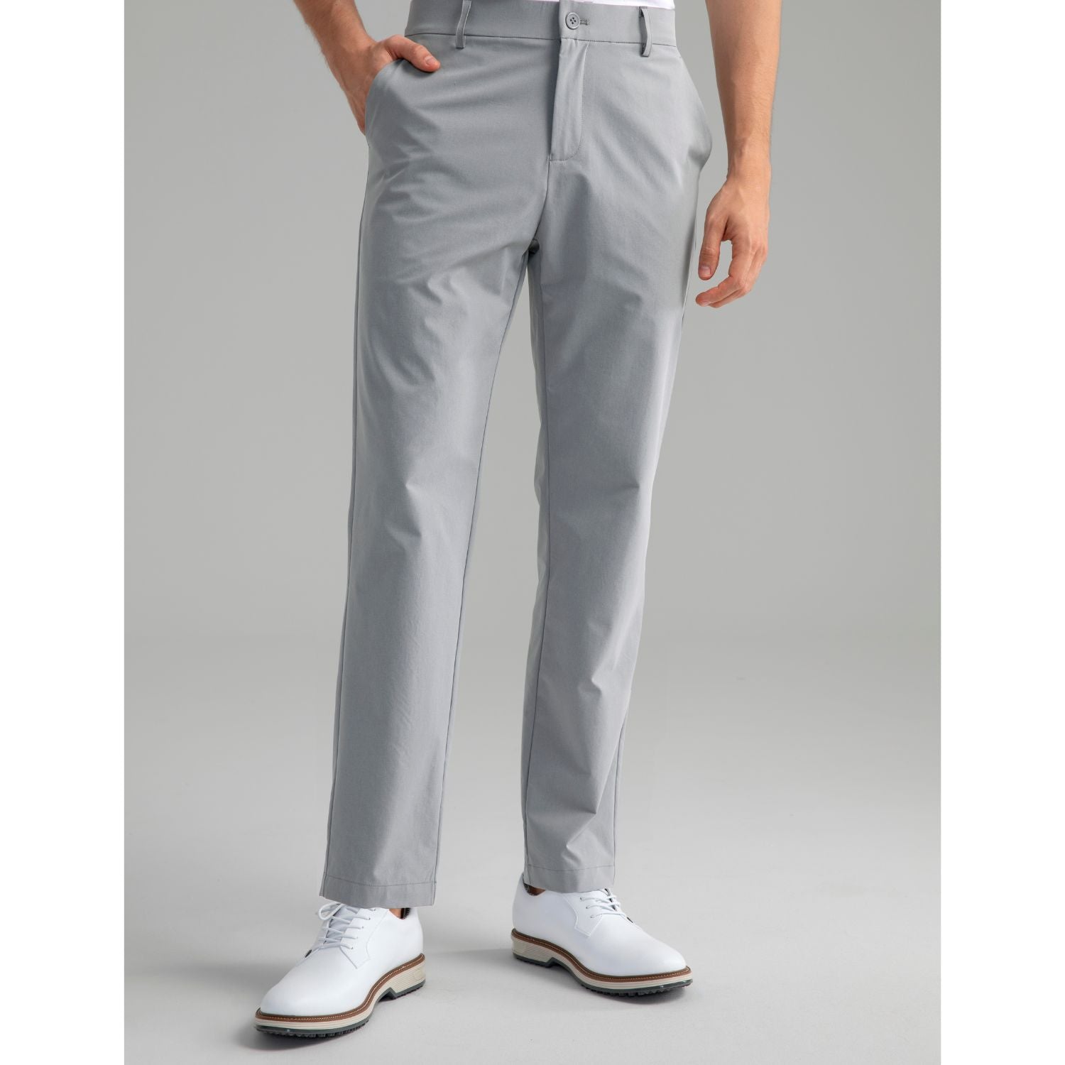 Hisdern Flex 301 Men's Golf Pants Classic Fit Stretch Dress Pants for Casual Wear