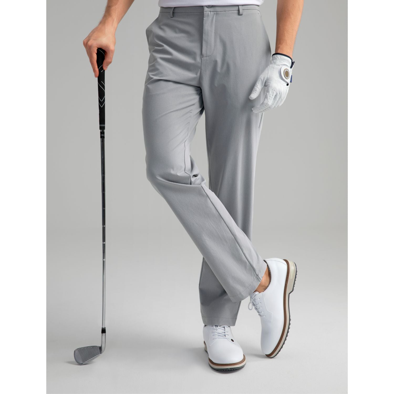 Hisdern Flex 301 Men's Golf Pants Classic Fit Stretch Dress Pants for Casual Wear