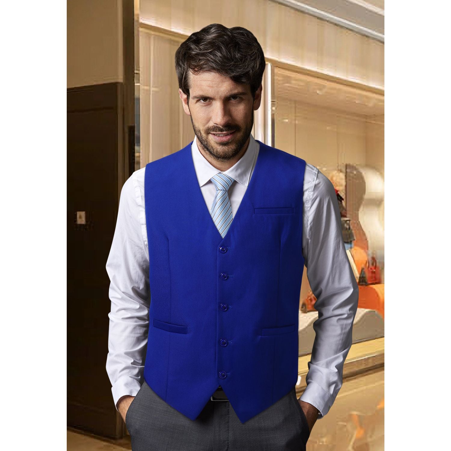 Formal Suit Vest - ROYAL BLUE