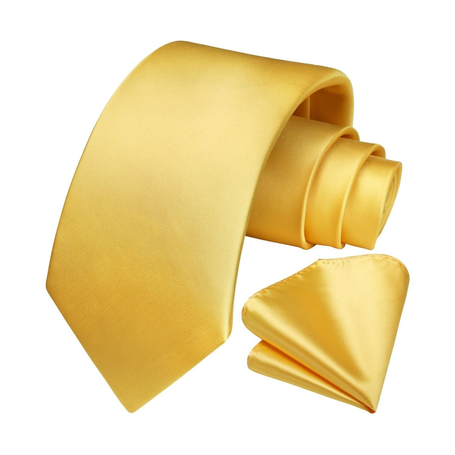 Solid Tie Handkerchief Set - A1-HOT PINK