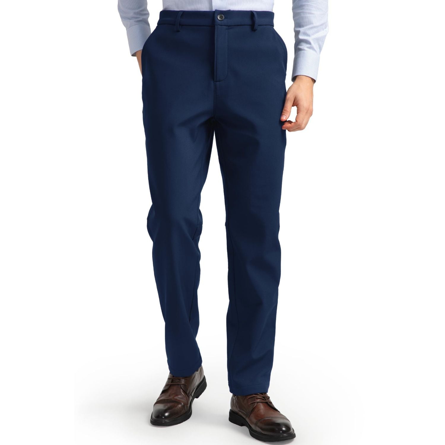 Hisdern 701 Heat Men's Golf Pants Stretch Comfy Work Dress