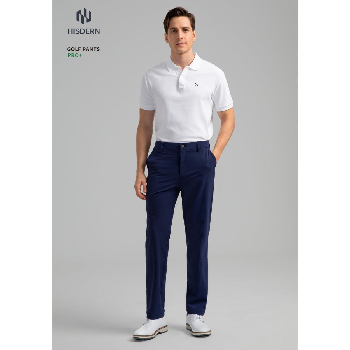 Hisdern 709 Pro+ Men's Golf Pants Stretch Navy Blue Lightweight for Casual