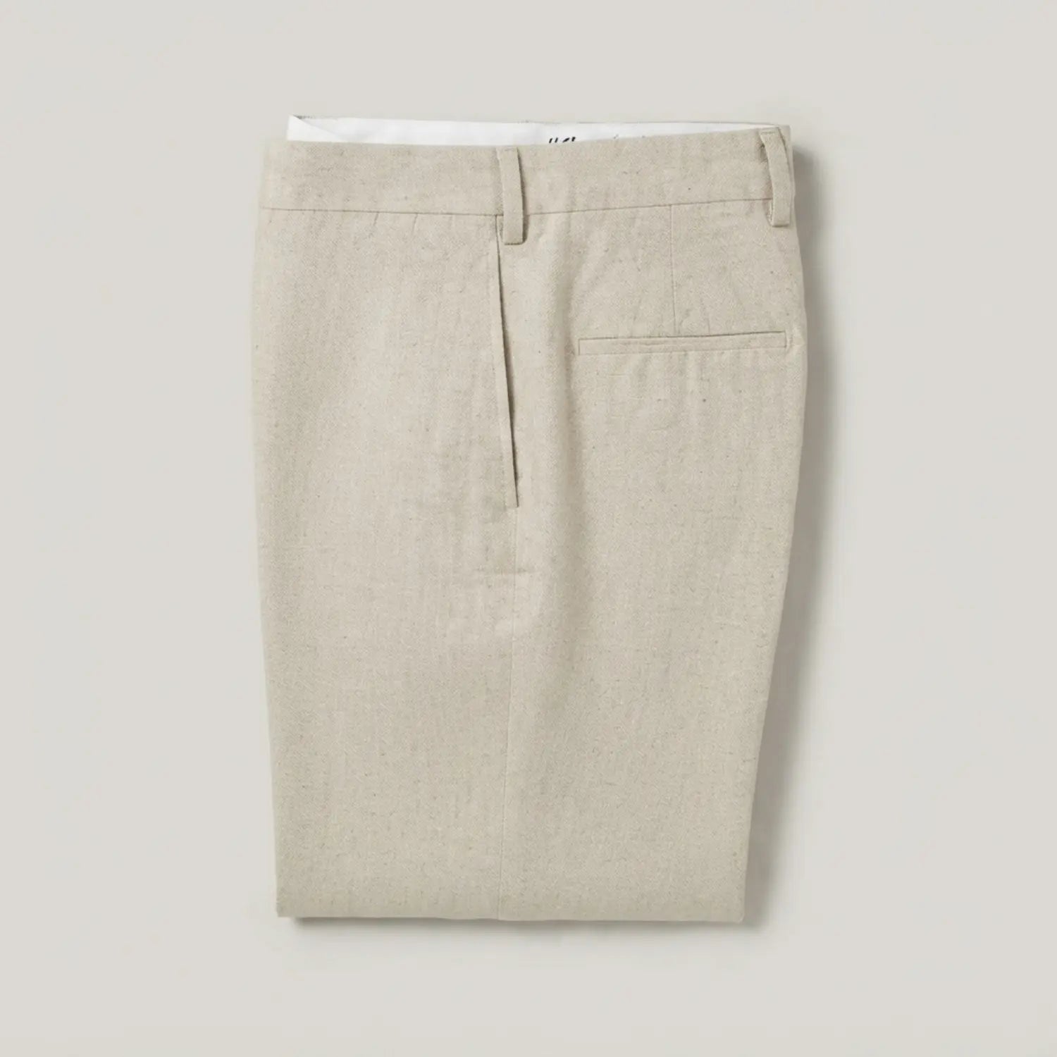 Hisdern Cotton-Linen Blend Beige Set
