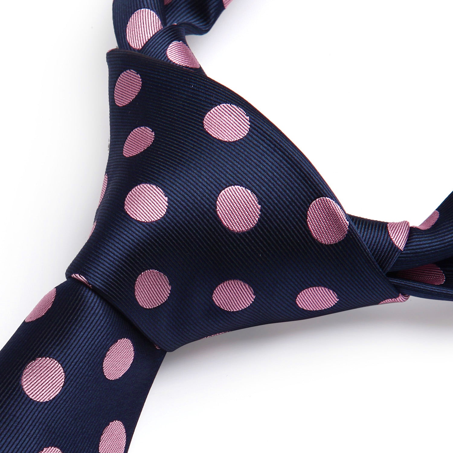 Polka Dot Tie Handkerchief Set - C-NAVY BLUE/PINK-A