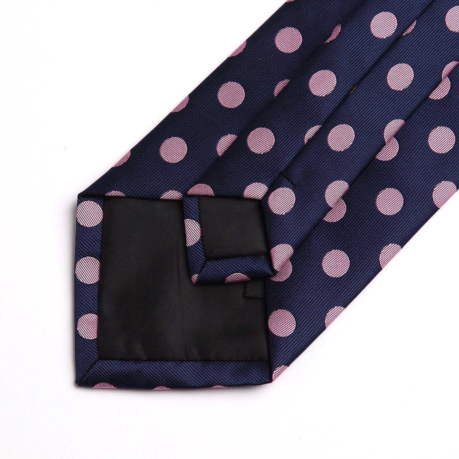 Polka Dot Tie Handkerchief Set - C-NAVY BLUE/PINK-A