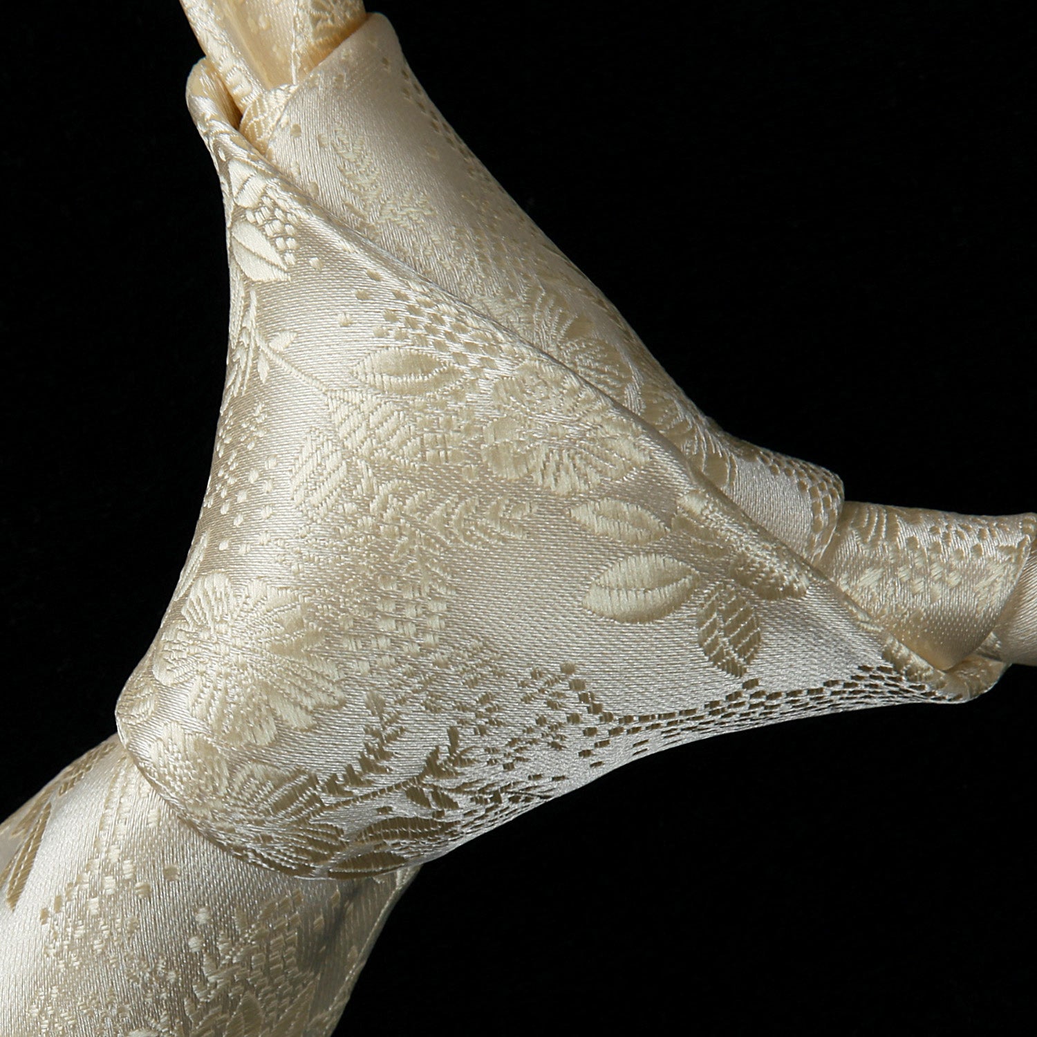 Floral 3.4 Tie Handkerchief Set - C-CHAMPAGNE 1