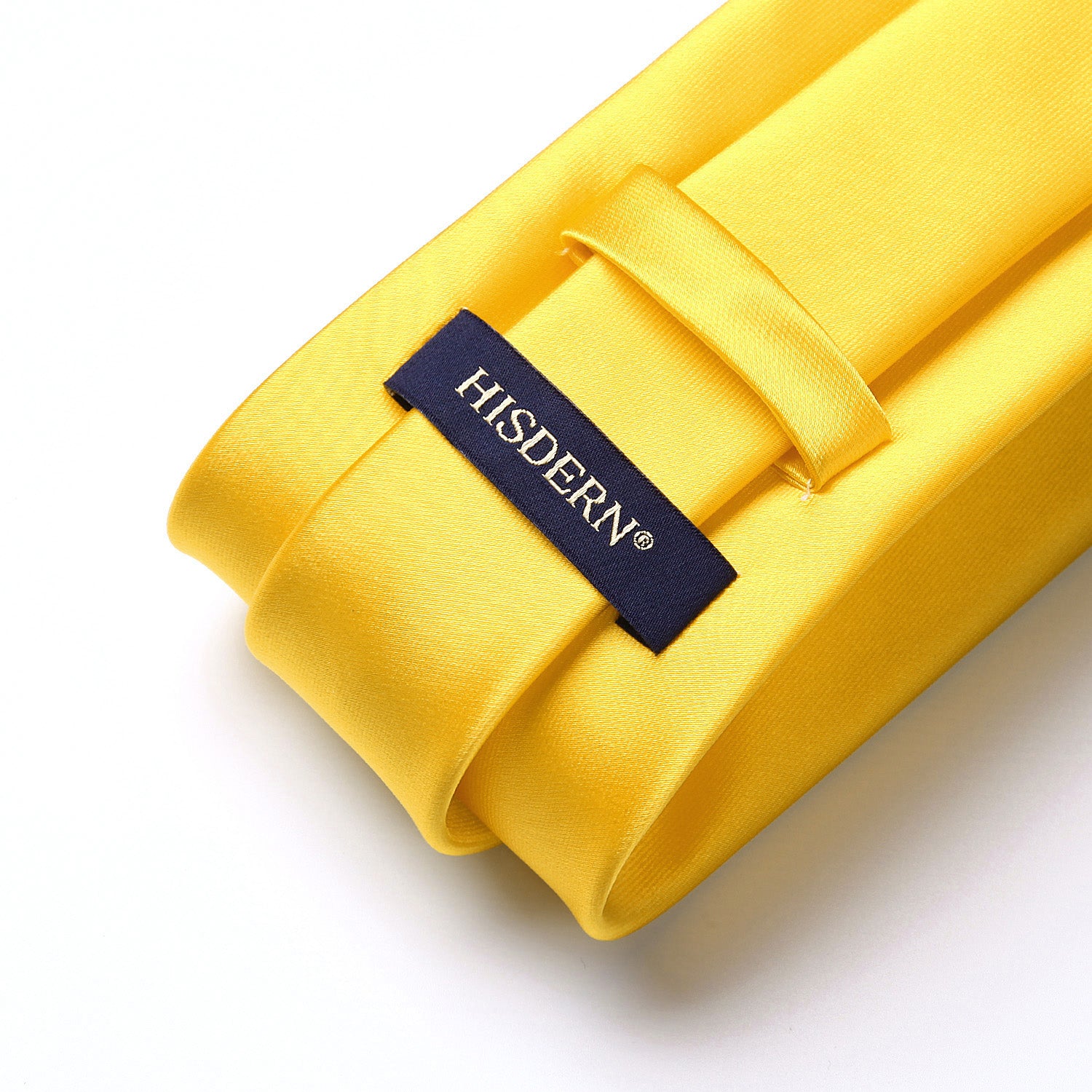 Solid Tie Handkerchief Set - YELLOW