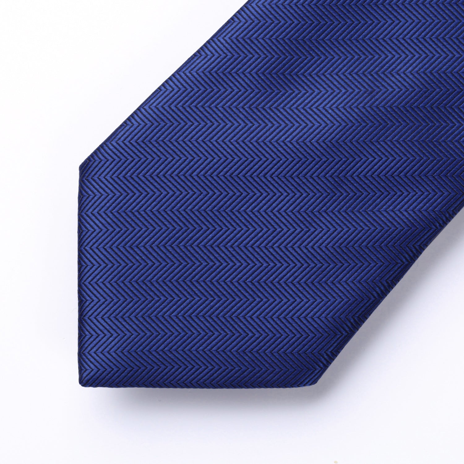 Stripe Tie Handkerchief Set - 12-MEDIUM BLUE