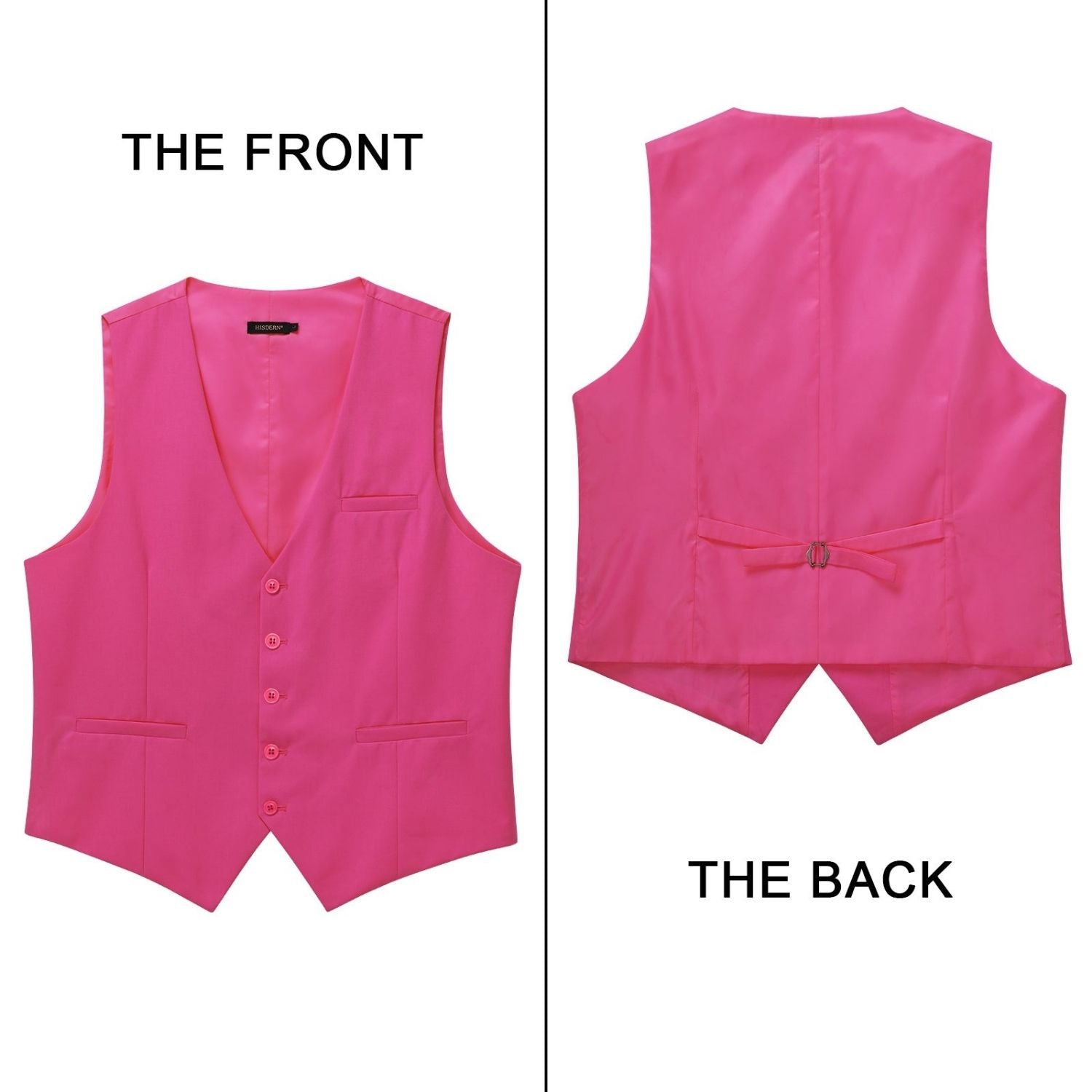 Formal Suit Vest - HOT PINK