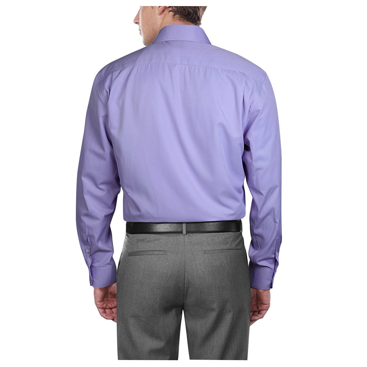 Casual Formal Shirt with Pocket - LIGHT PURPLE