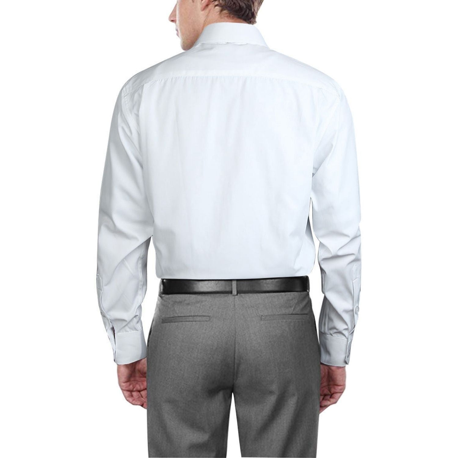 Casual Formal Shirt with Pocket - WHITE