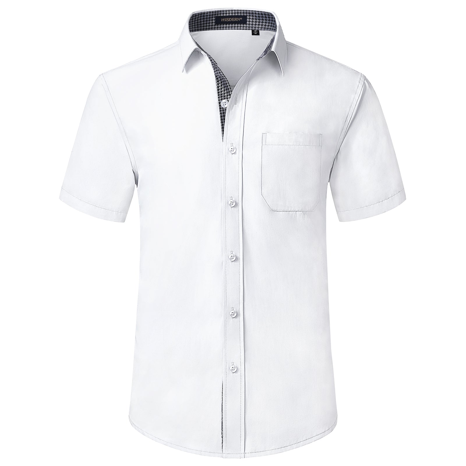 Men's Short Sleeve with Pocket - B1-WHITE