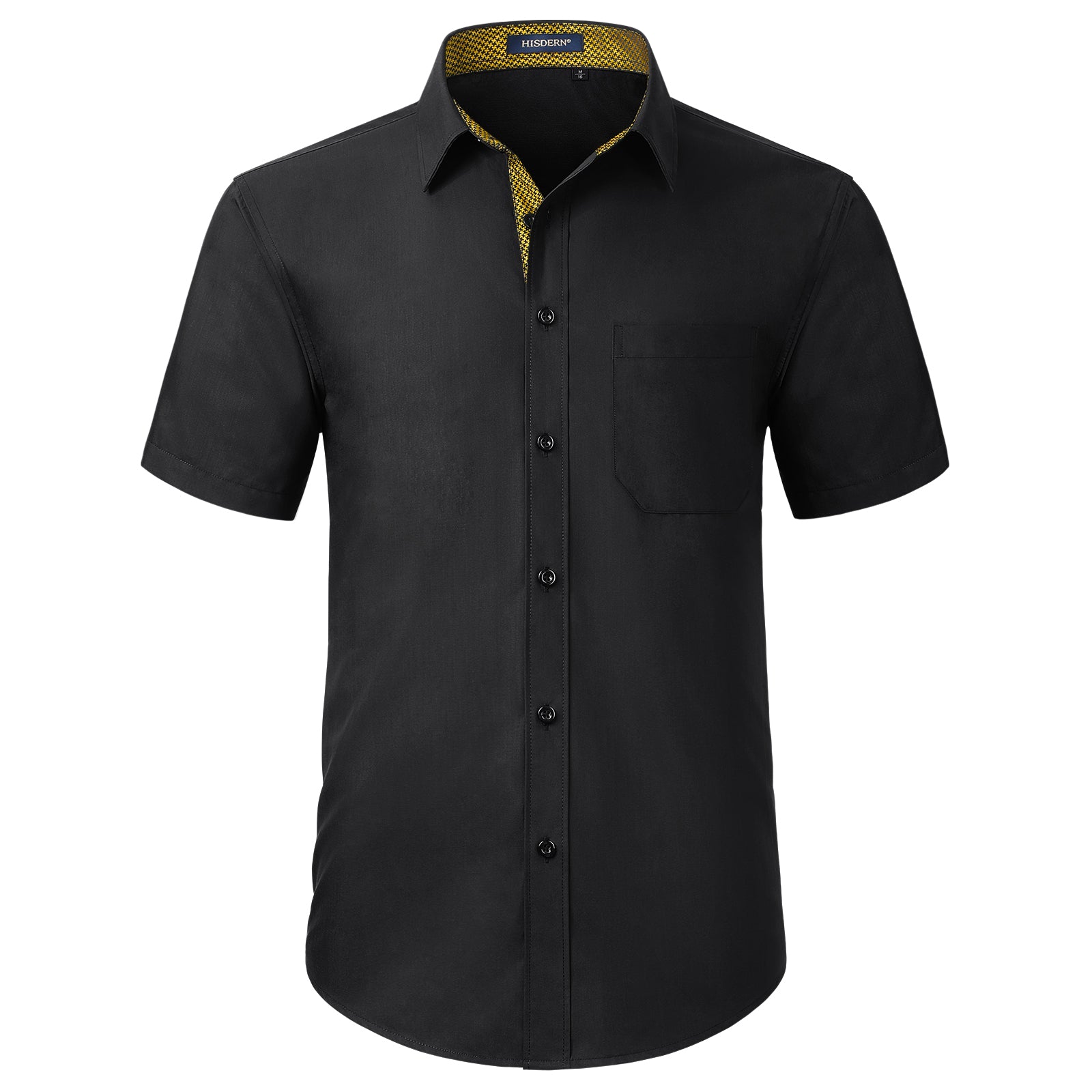 Men's Short Sleeve with Pocket - B1-BLACK Y