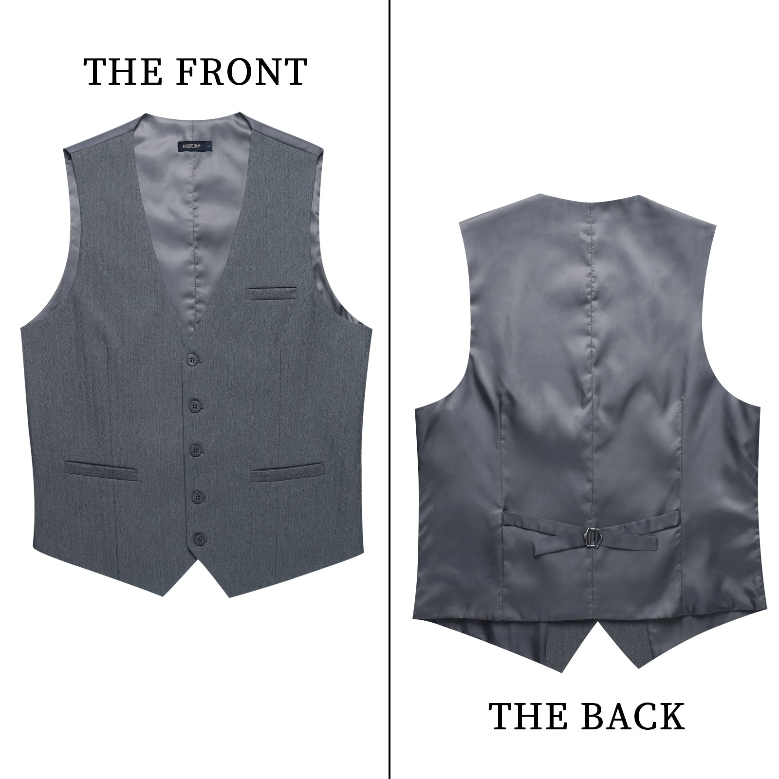 Solid Slim Vest - C2-GREY