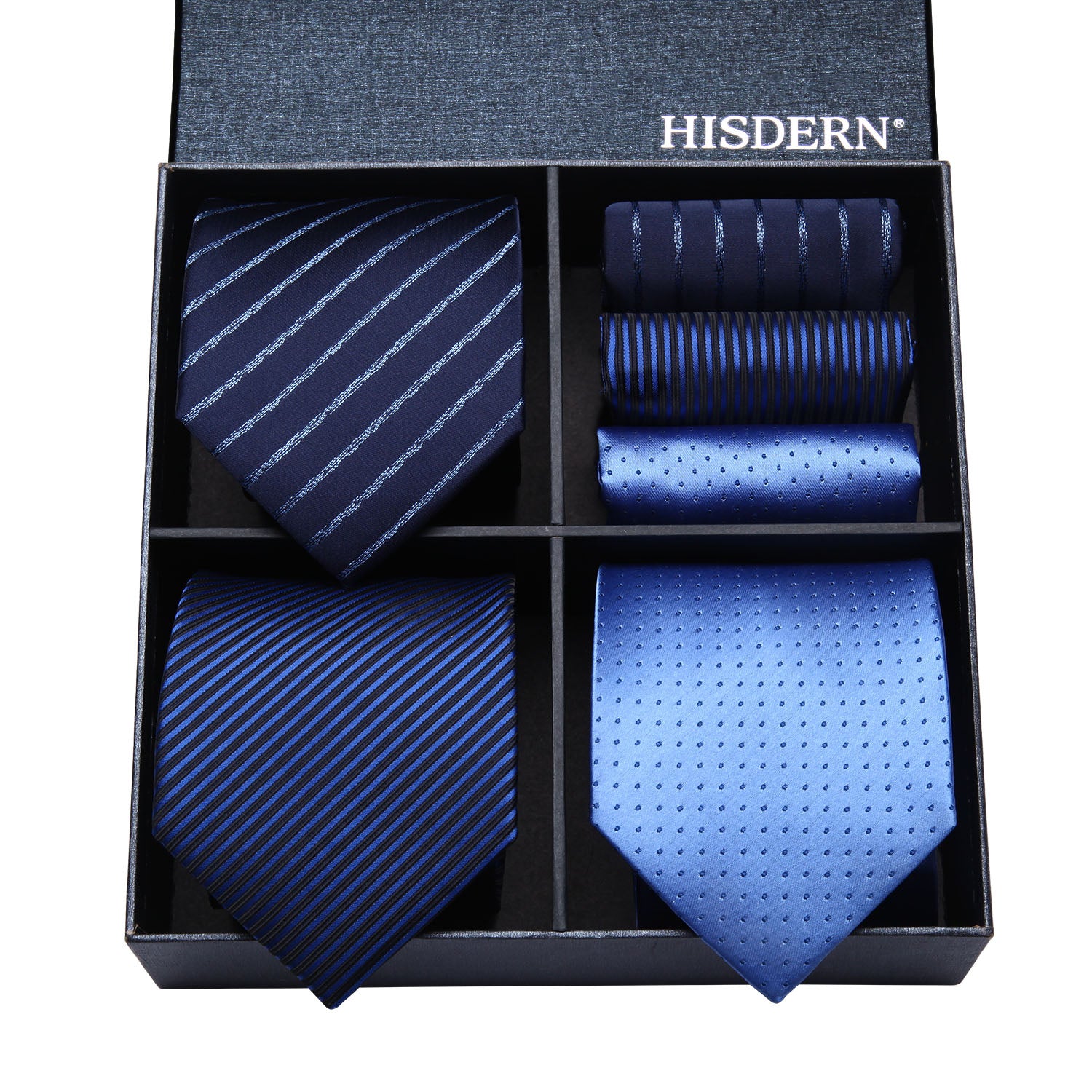 3PCS Tie & Pocket Square Set - T3-12 Christmas Gifts for Men