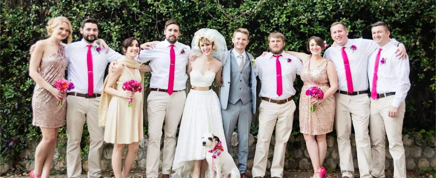 hisdern hot pink skinny ties