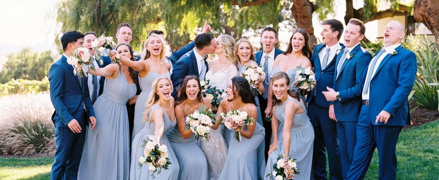 hisdern blue wedding ties