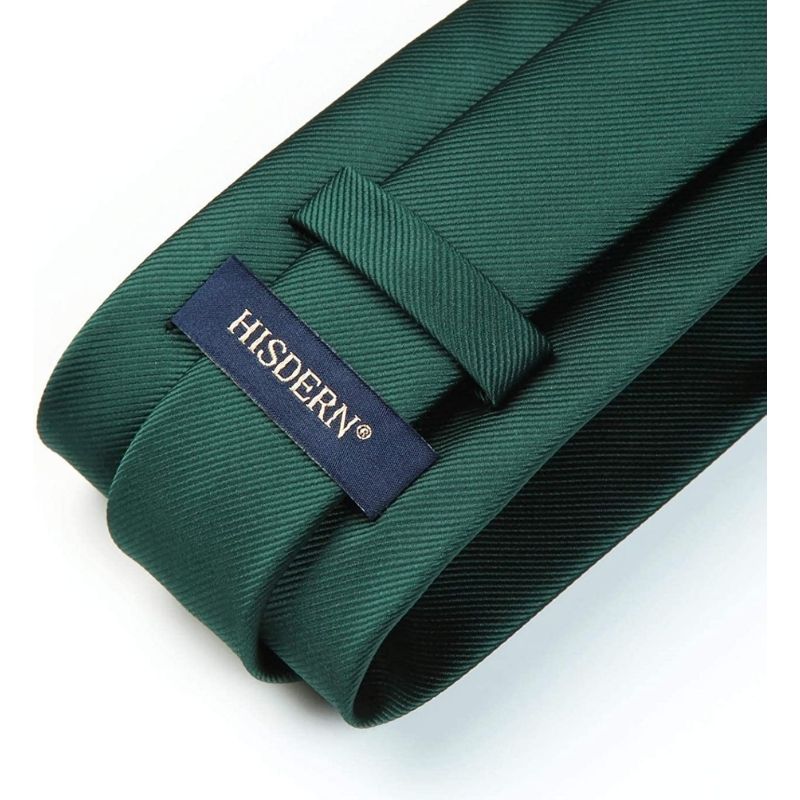 Solid Tie Handkerchief Set - GREEN