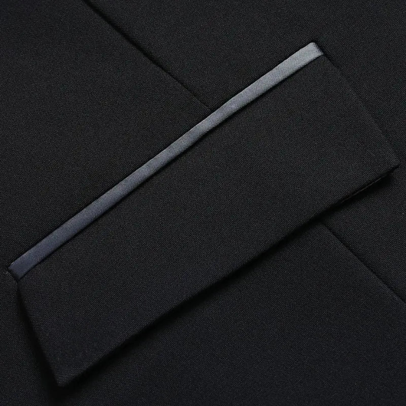 Solid Slim Vest A1 Black