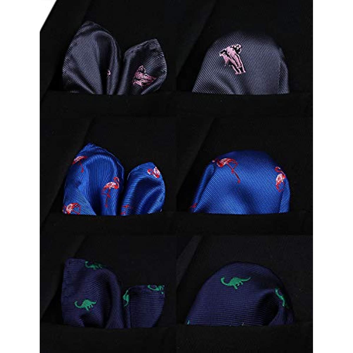 3PCS 13"/15" Boy's Pre-Tied Necktie Handkerchief Set - T3E011