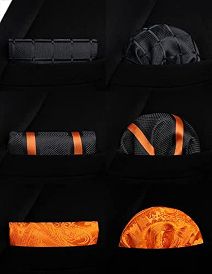3PCS Tie & Pocket Square Set - T3-23