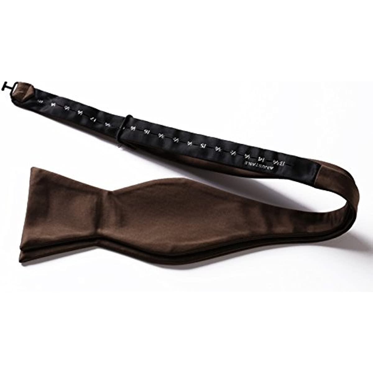 Solid Bow Tie & Pocket Square - H2-BROWN