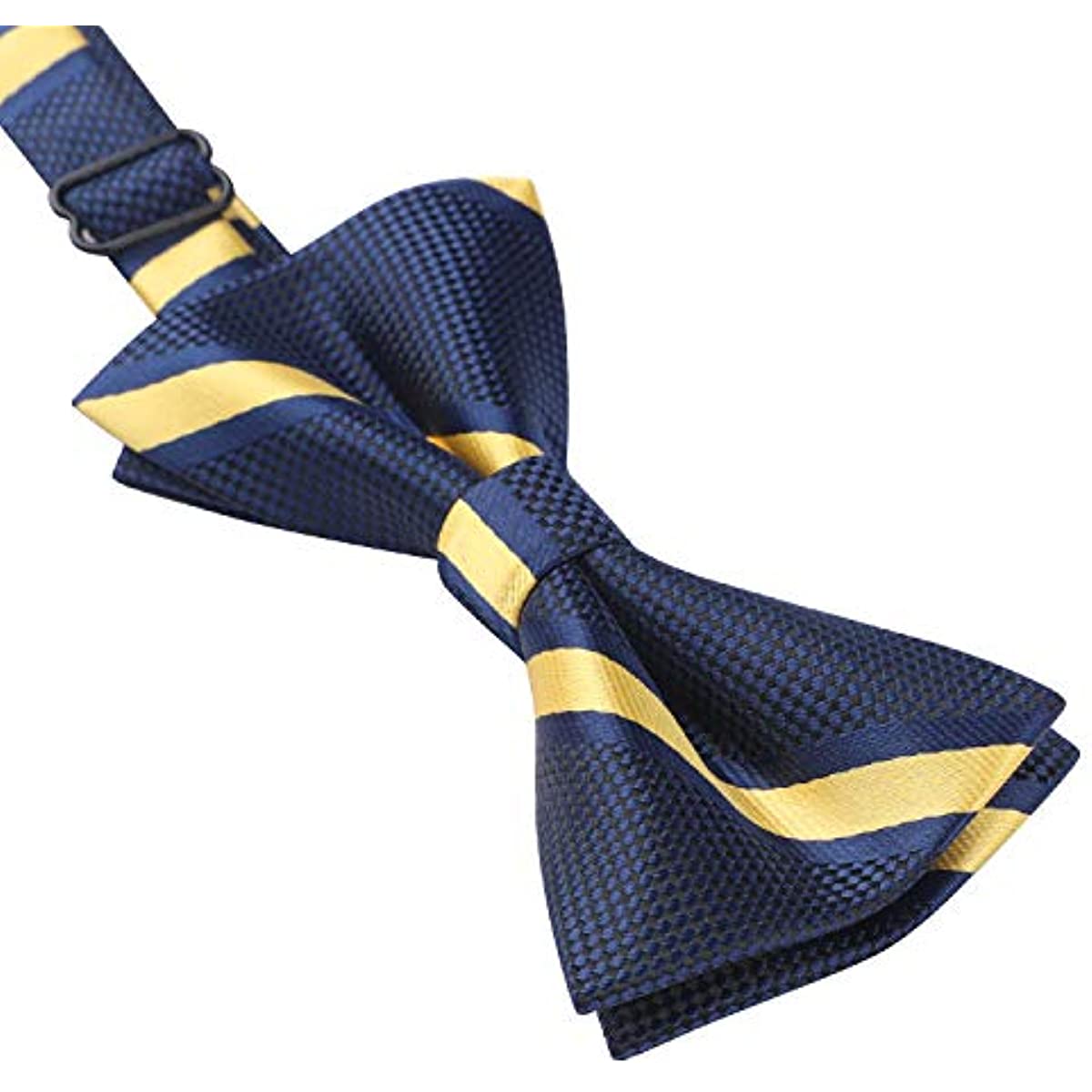 Stripe Pre-Tied Bow Tie for Boy - NAVY BLUE/YELLOW