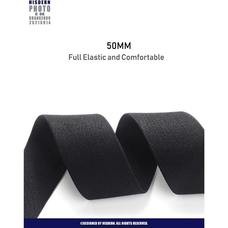 Thick Trouser X Shaped 2 Adjustable Suspender 2 Black