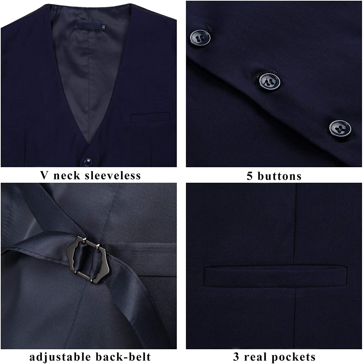 Formal Vest Navy Blue