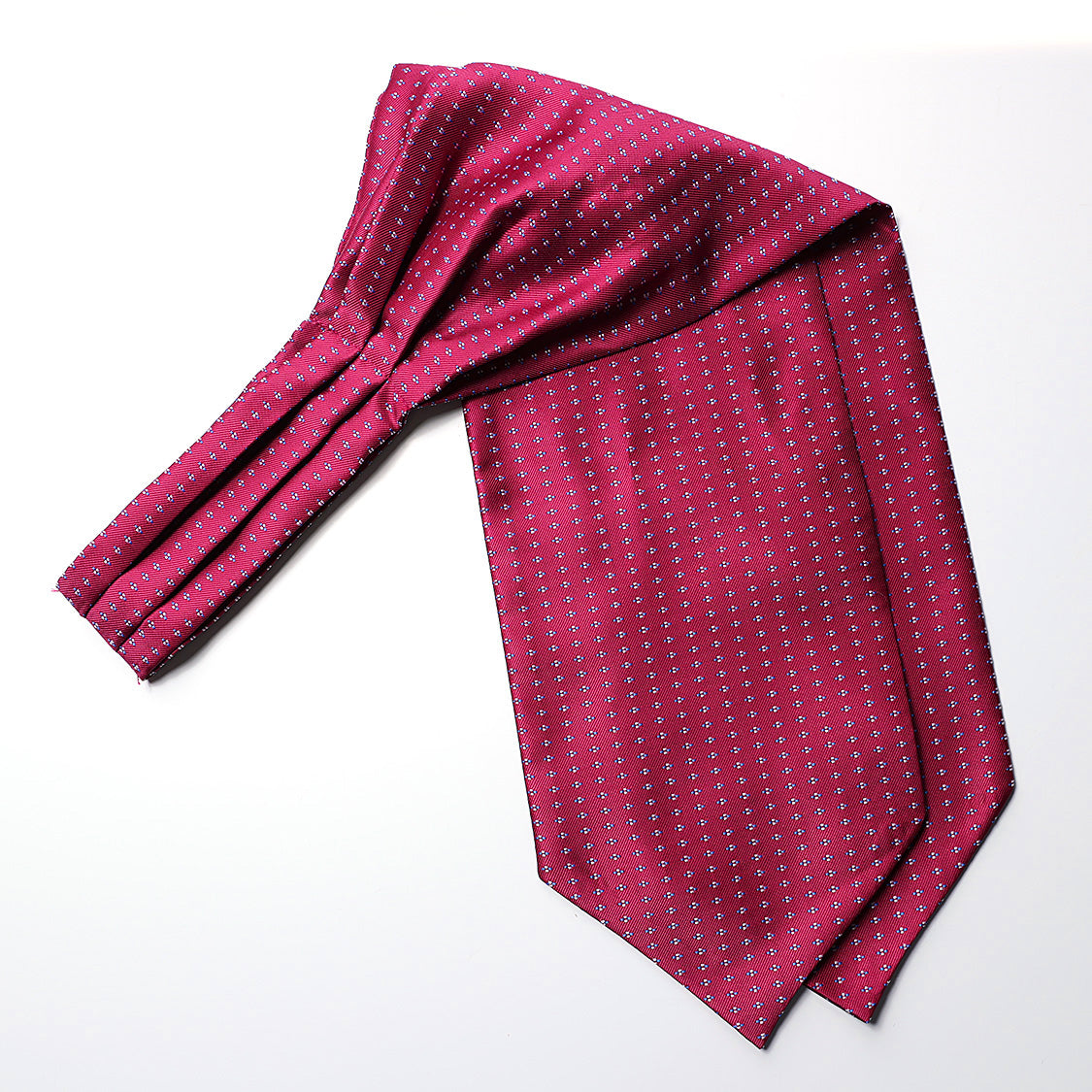 Polka Dot Ascot Cravat Scarf - B-RED POLKA DOT