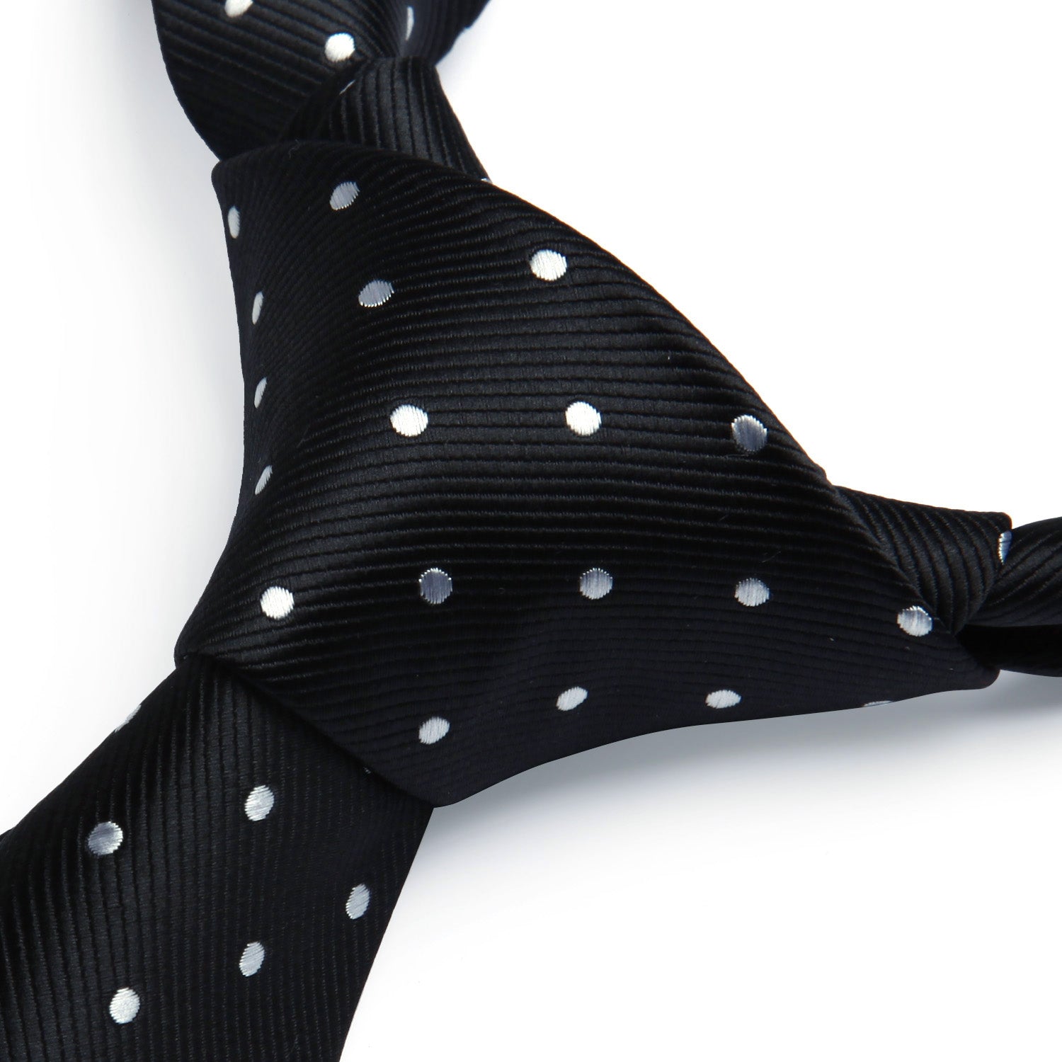 Polka Dot Tie Handkerchief Set - B-BLACK/WHITE 2