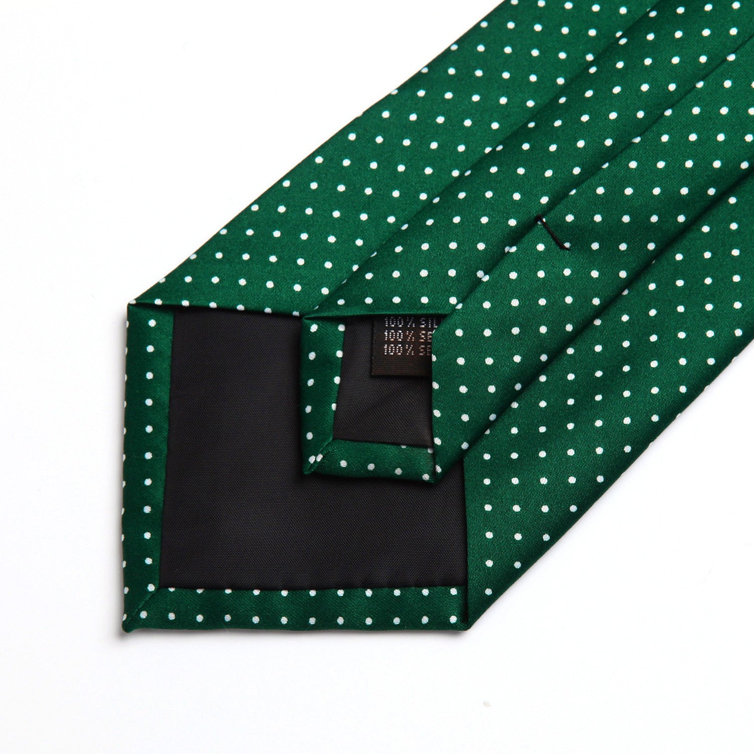 Polka Dot Ties Handkerchief Set - A-GREEN/WHITE