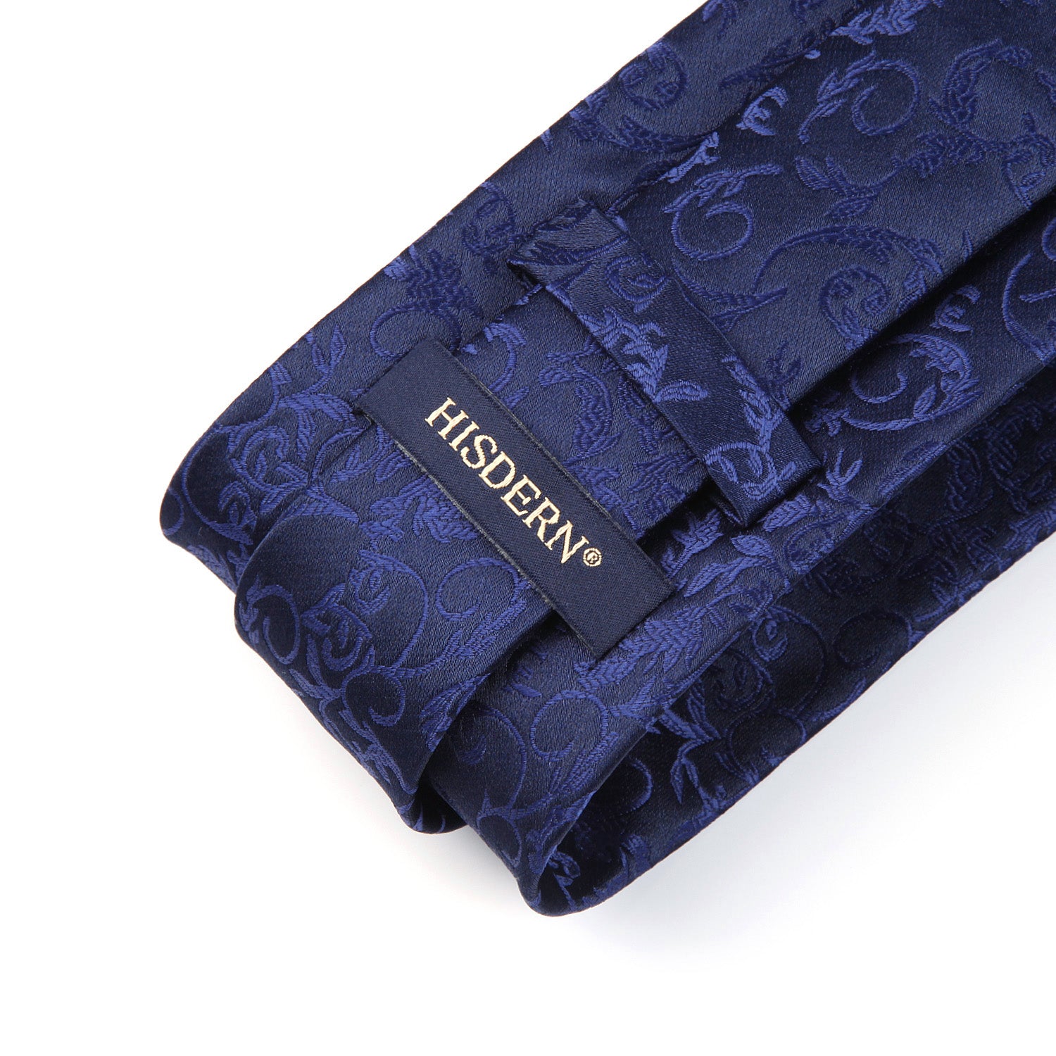 Paisley Tie Handkerchief Set - NAVY-2
