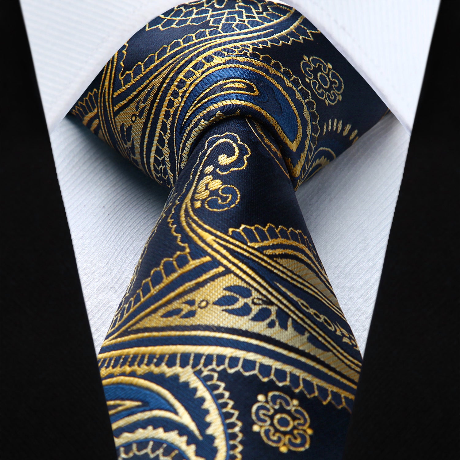 Paisley Tie Handkerchief Set - GLOD BLUE