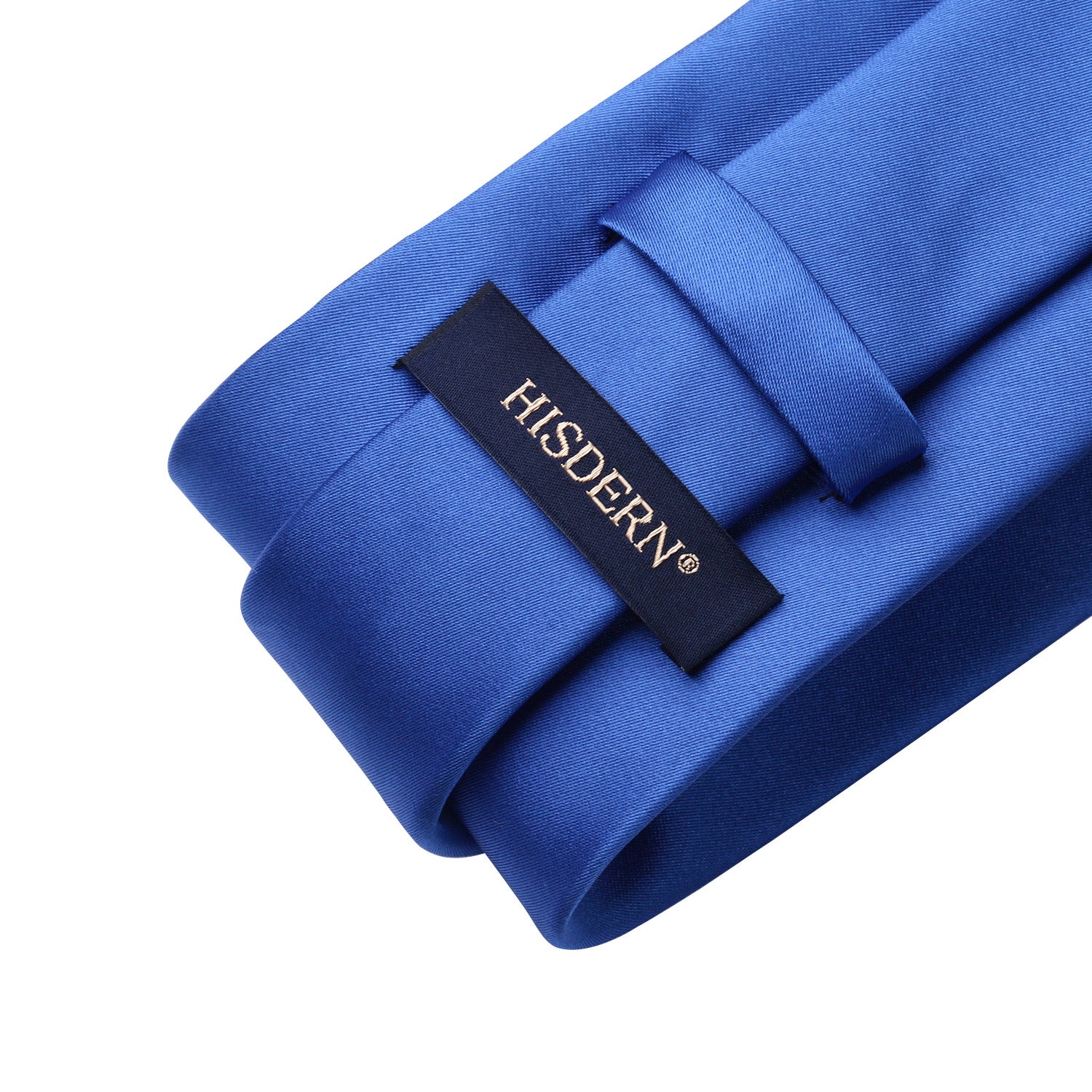 Solid Tie Handkerchief Set - COBALT
