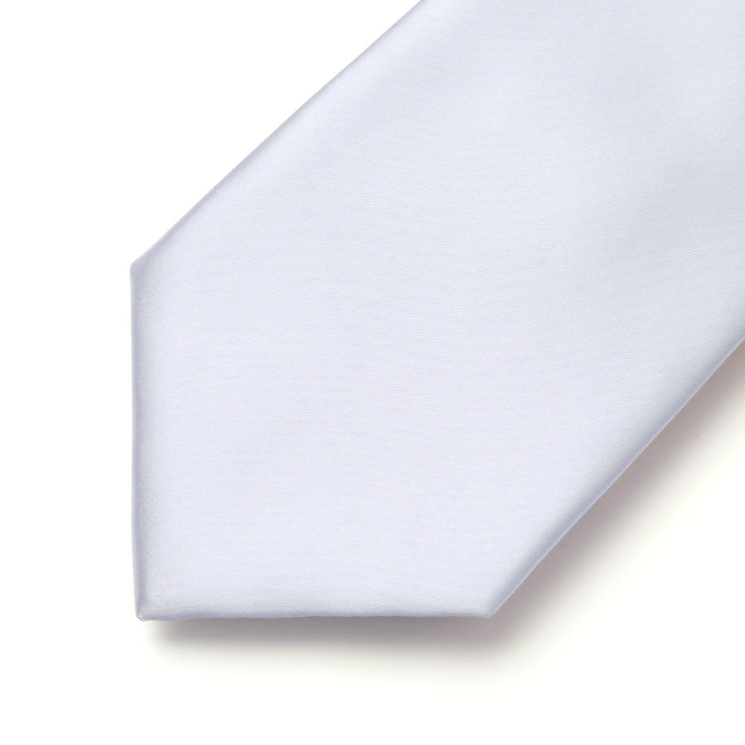 Solid Tie Handkerchief Set - WHITE