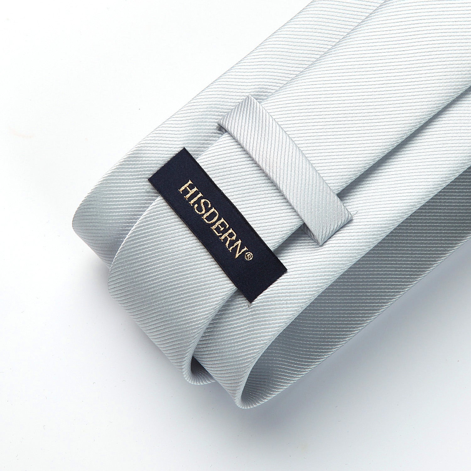 Solid Tie Handkerchief Set - P-SILVER