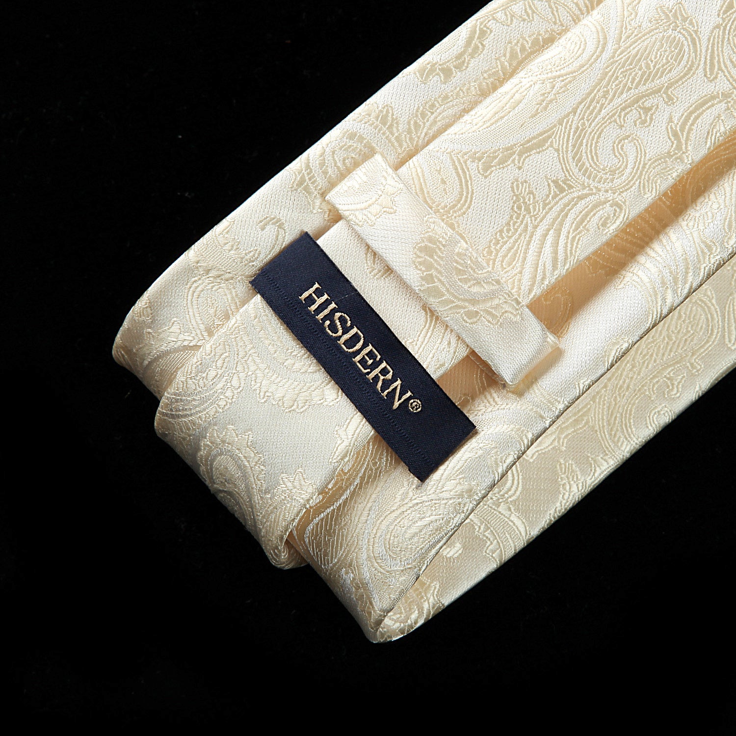 Paisley Ties Handkerchief Set - BEIGE